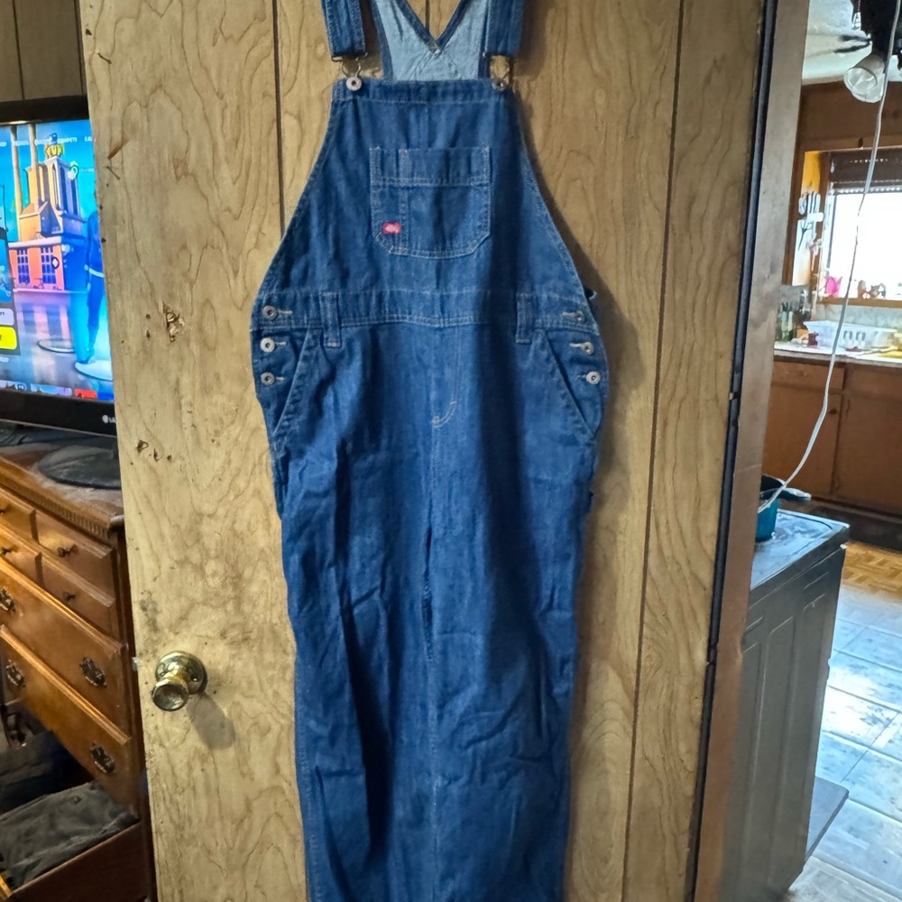 Dickies Blue Denim Overalls Classic Durable Design